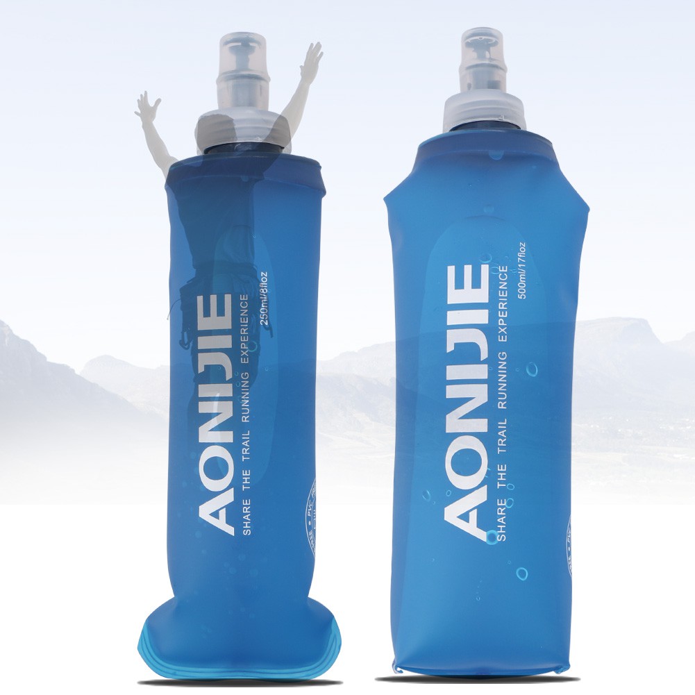 170ml 500ml Foldable Soft Flask TPU Squeeze Outdoor Sports Running