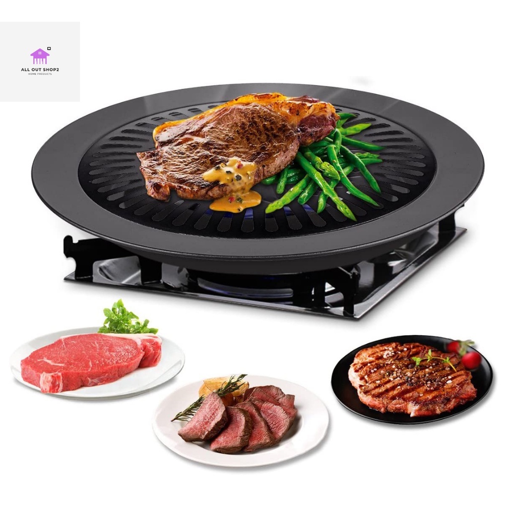 SMOKELESS INDOOR BBQ GRILL SAMGYUP PAN/Portable Split Stove Burner
