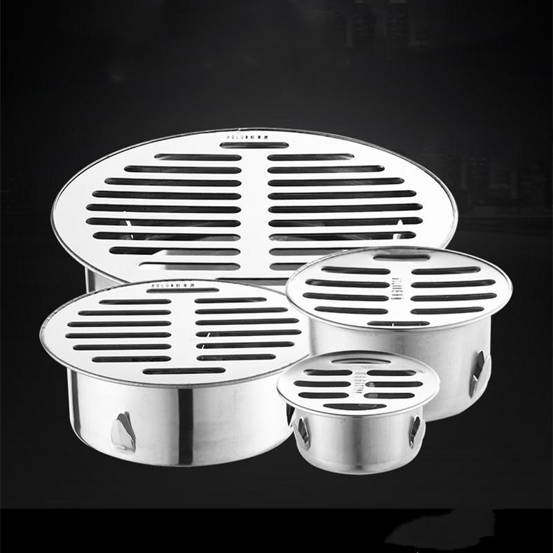 Stainless Steel Floor Drains Round Antiblocking Filter Cover Rain