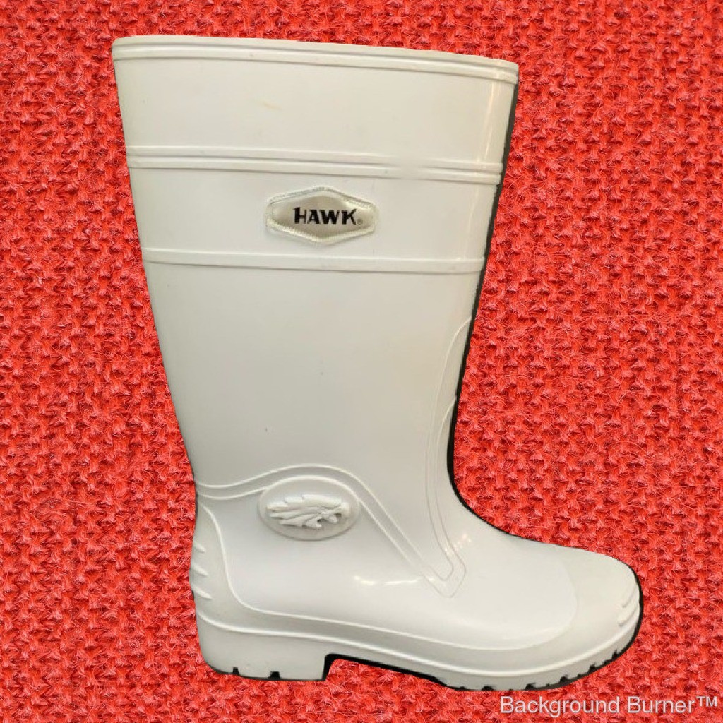 Ladies 'HAWK' High quality rubber long rain boots (White) Shopee