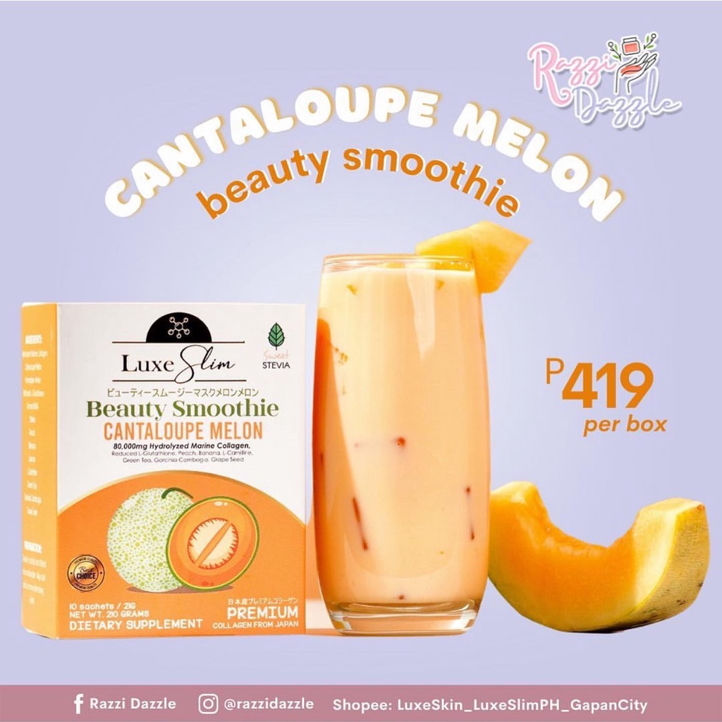 Luxe Slim Cantaloupe Melon Beauty Smoothie Shopee Philippines