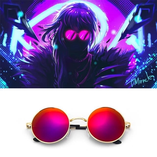 Game K/da Kda S8 Cosplay Evelynn Red Sunglasses Glasses Prop Akali Ahri Kaisa #1
