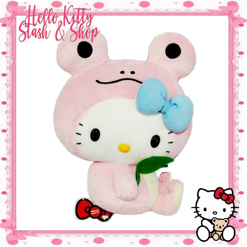 hello kitty frog plush