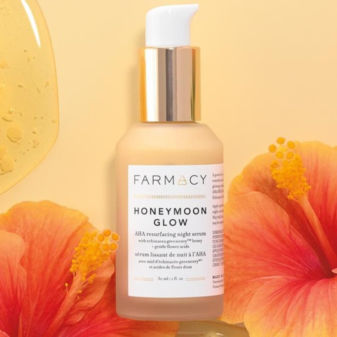 farmacy honeymoon glow aha resurfacing night serum