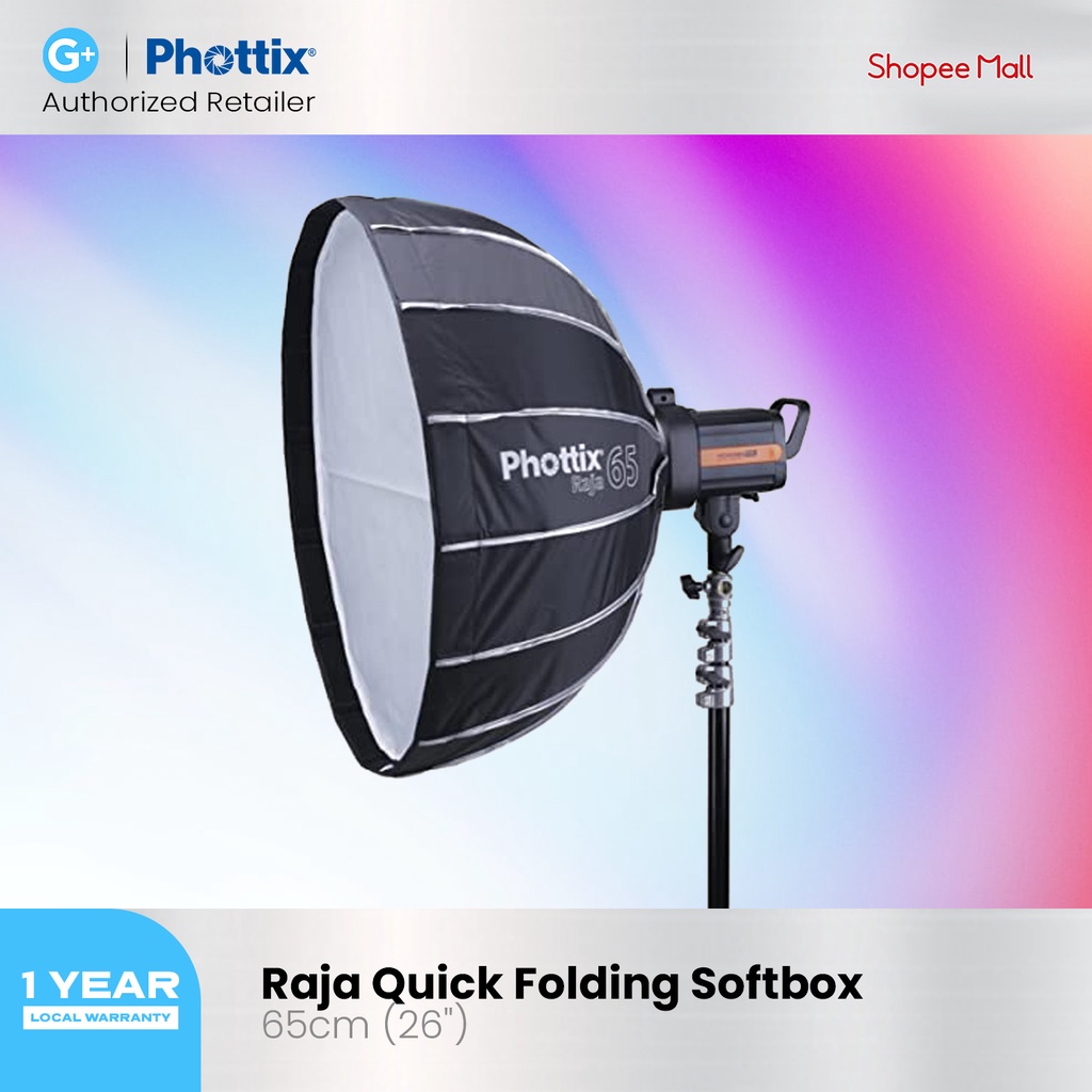 Phottix Raja Quick Folding Softbox 65cm (26") Shopee Philippines