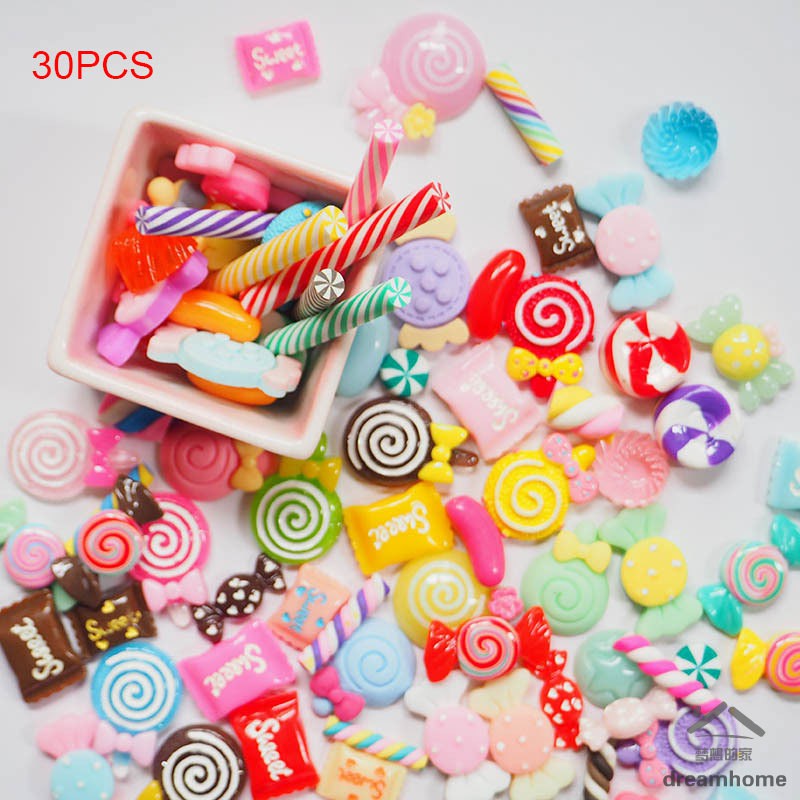 Dh 30 Pcs Diy Scrapbooking Phone Case Decor Crafts Miniature Fake