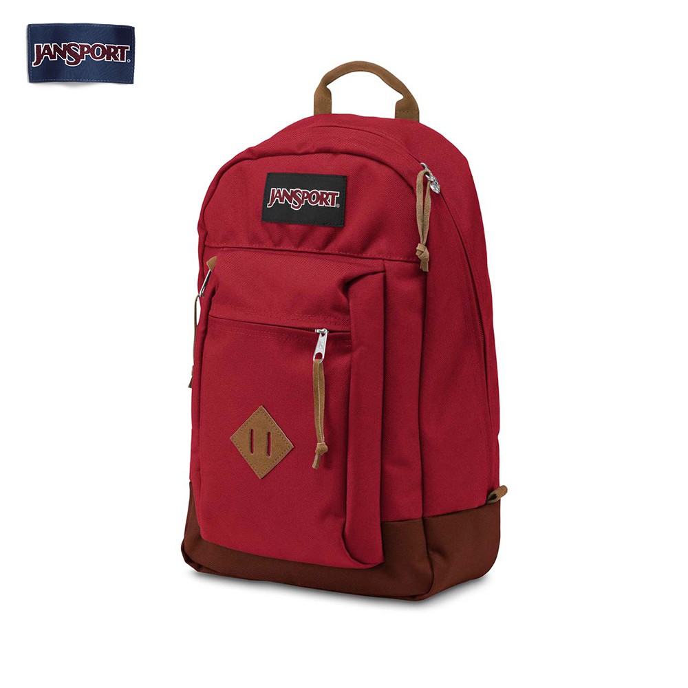 red jansport backpack