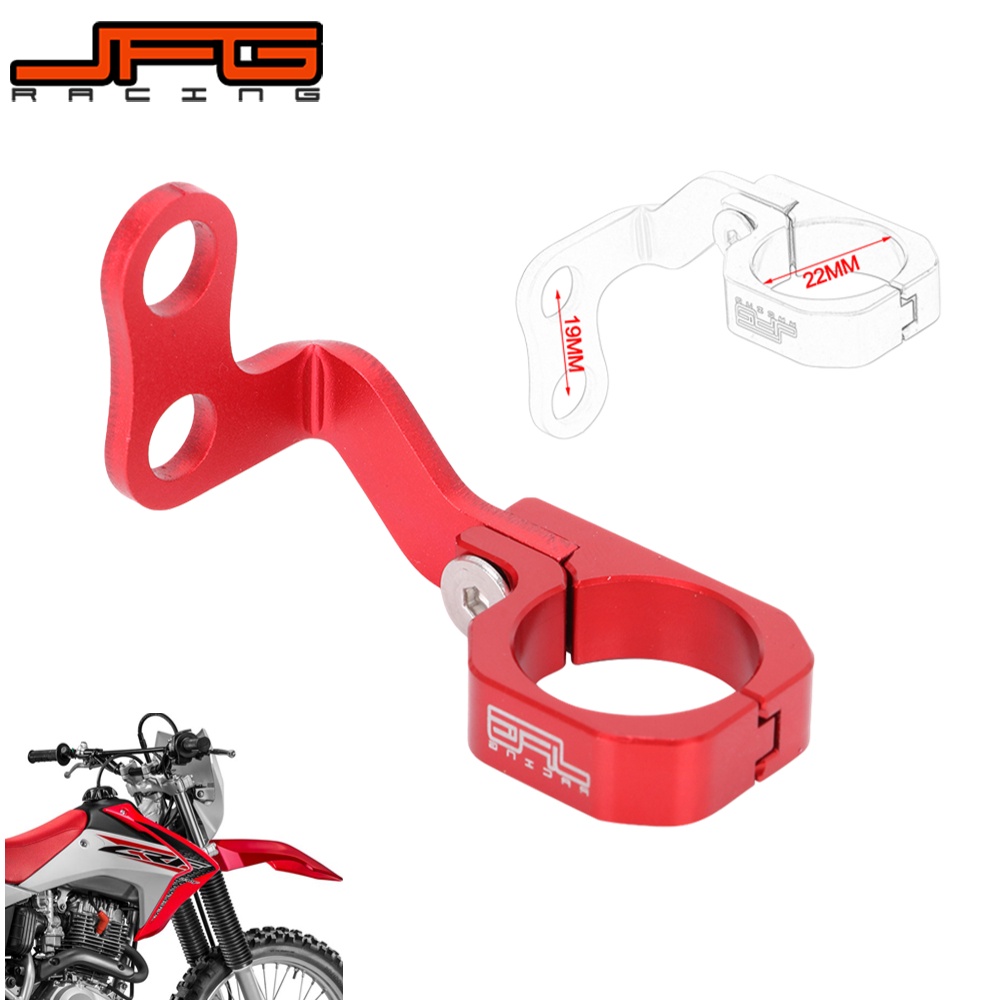 JFG Racing Aluminum Brake Hose Line Triple Clamp Wire Clip For