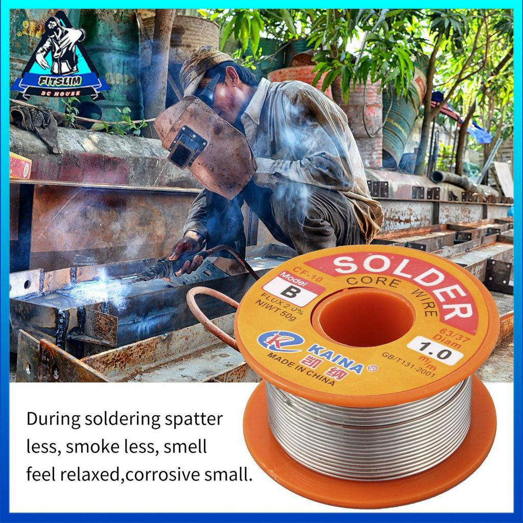 Soldering Solder Wire Fluxed Core DIY Hobbyists Electronics 63/37 Tin Lead Flux 