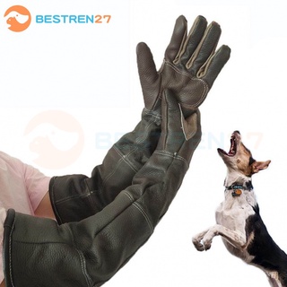 Pet Gloves anti bite Handling Gloves Strengthened Leather Anti Bite Protective Gloves for Cat Dog and Gardening Work Gloves FJ