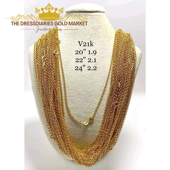 21K KARAT REAL GOLD PAWNABLE SAUDI GOLD TAUKO TAUCO CHAIN Shopee