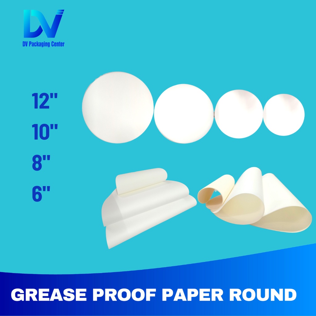 DV Greaseproof Paper Round (1 Pack x 100 Sheets) | Shopee Philippines