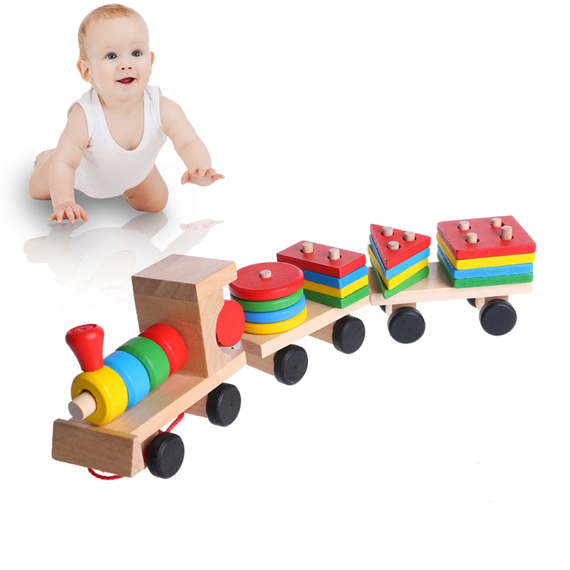 baby wooden train
