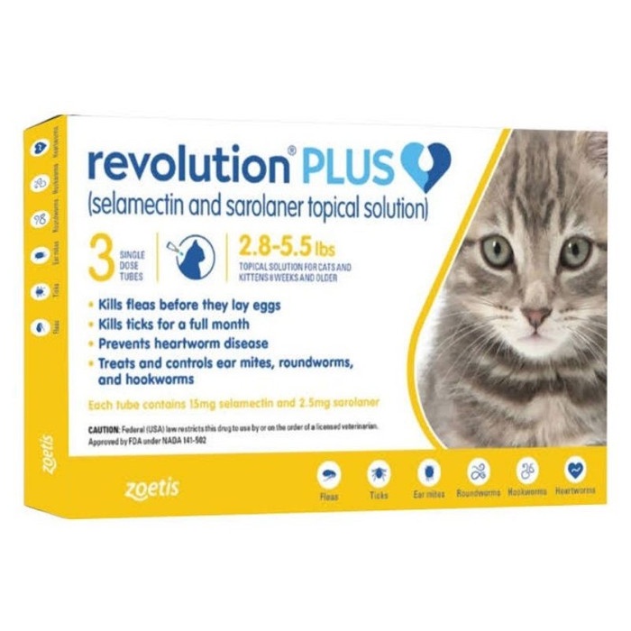 Revolution PLUS Cat Gold Cat Lice Medicine per TUBE Cat Lice