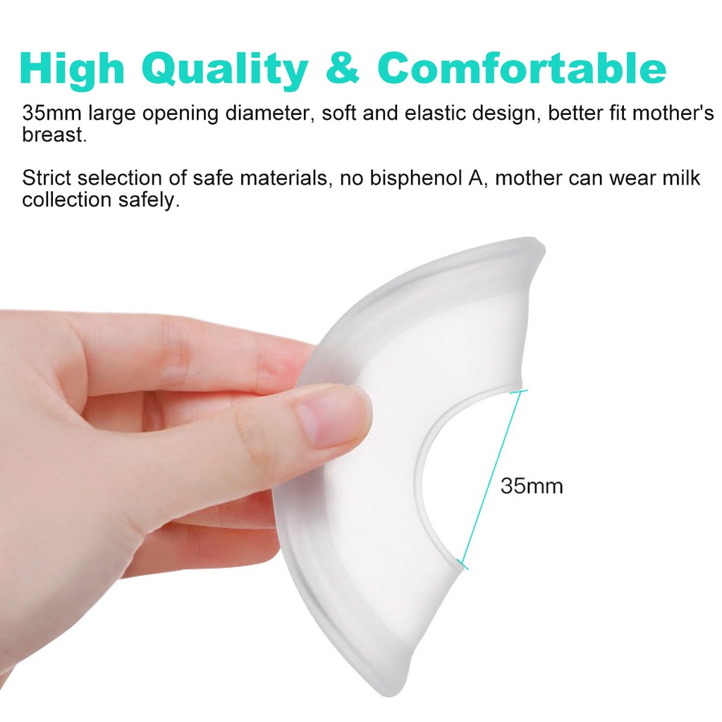 Reusable Pregnant Breast Milk Collector Prevent Leakage Silicone Breast Pad Breast Milk Collector