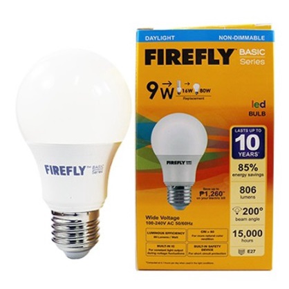 Firefly Basic Series E27 LED Bulb 9Watts (Daylight) EBI109DL •OSOS ...