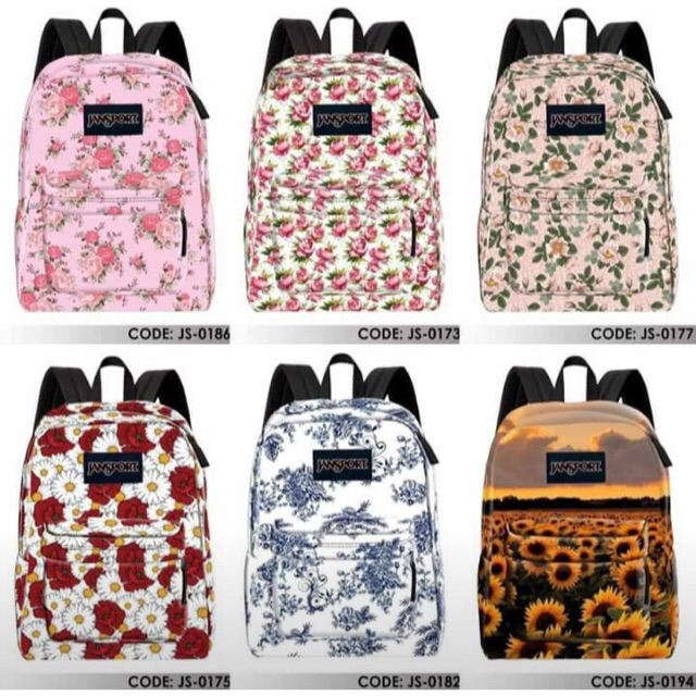 jansport bag floral