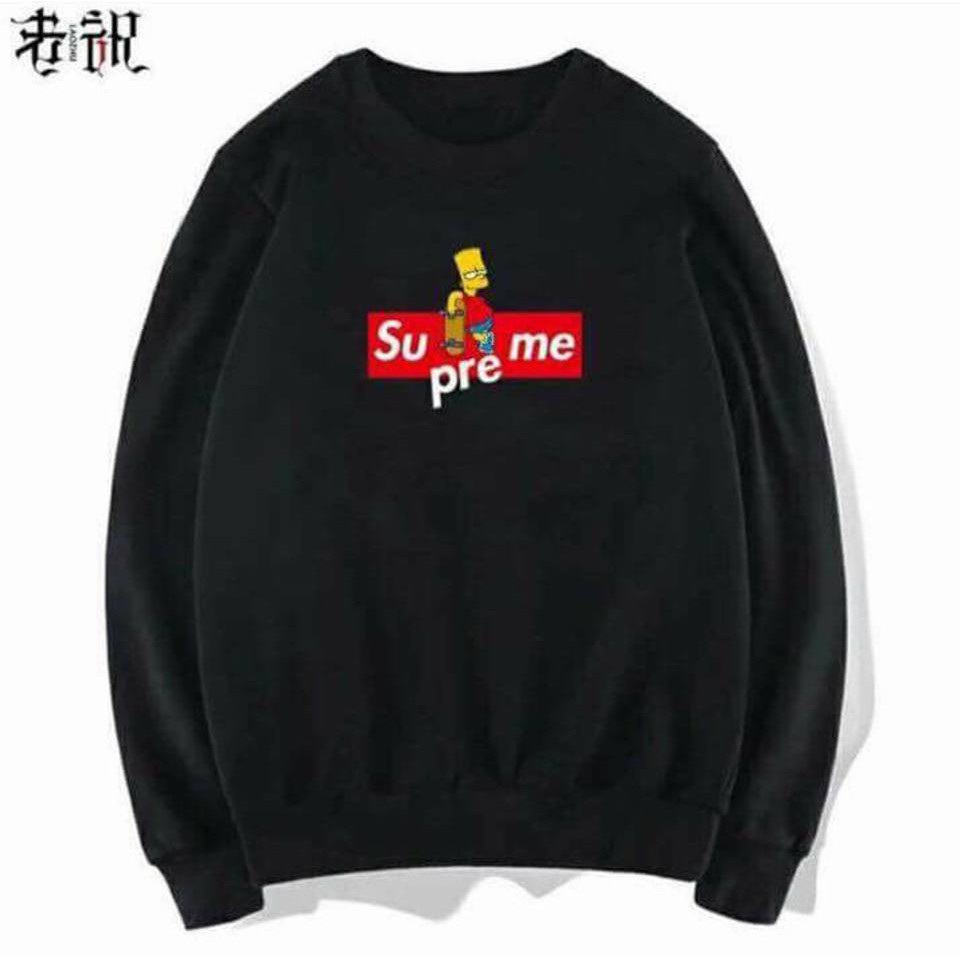 supreme hoodie bart simpson