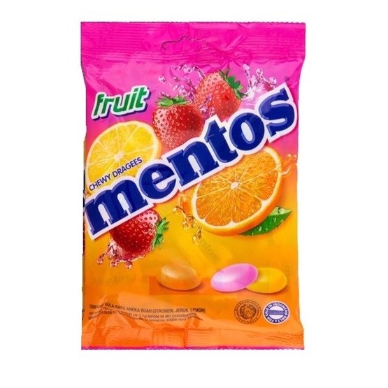 Mentos Chewy Dragees Fruit Mix 50s | Shopee Philippines