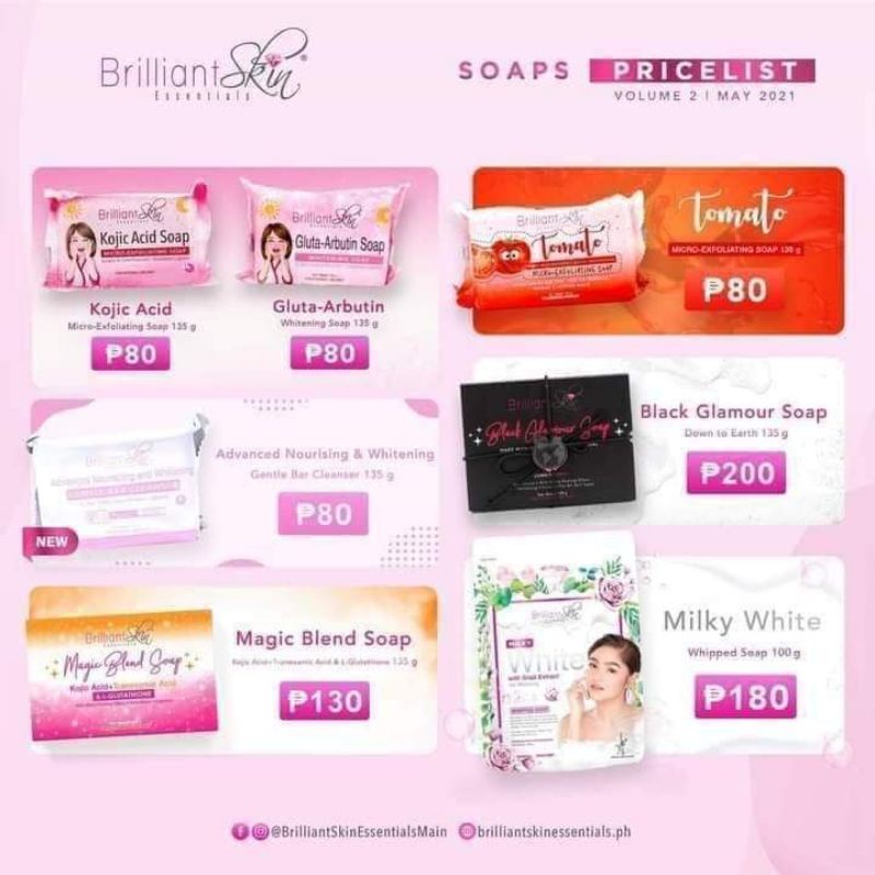 Brilliant Skin Soaps | Shopee Philippines