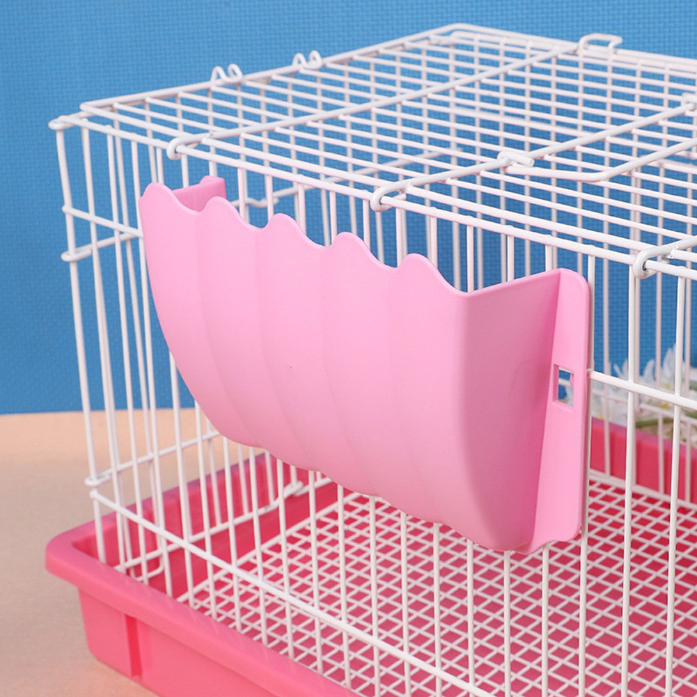 Small Pet Grass Feeder Rack Fixed External Shelf Plastic Grass Hay