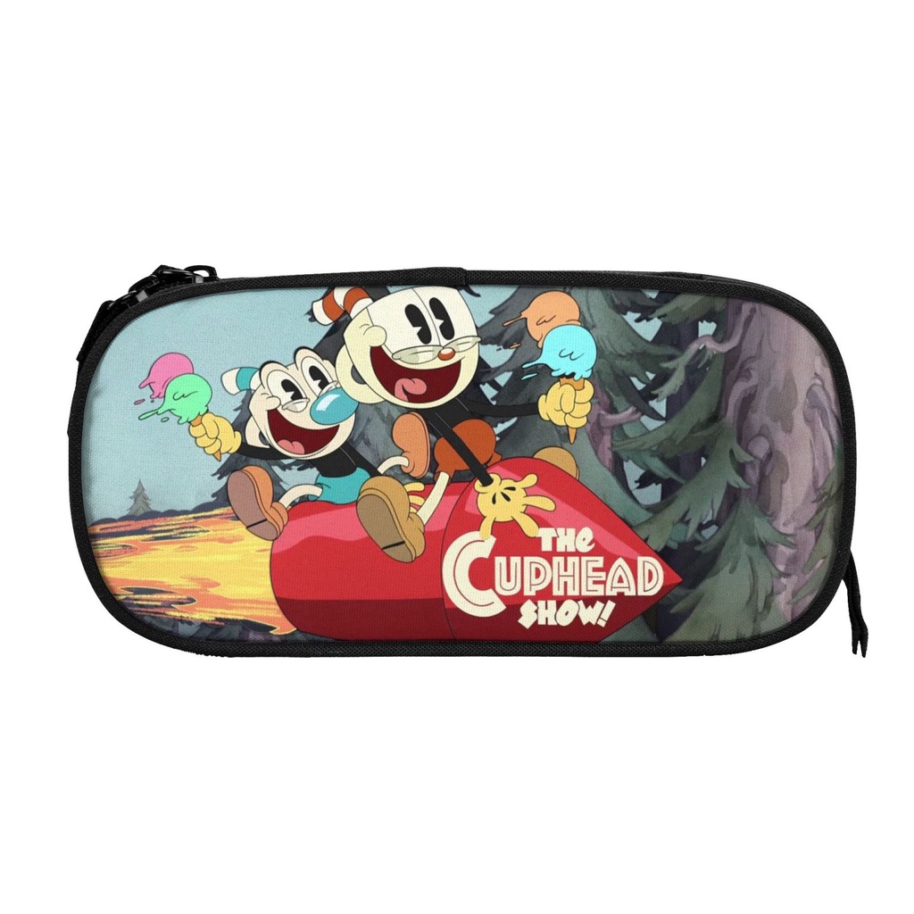 Cuphead Kids Cartoon Fan Pencil Bag Comic Youth Pen Case Travel ...