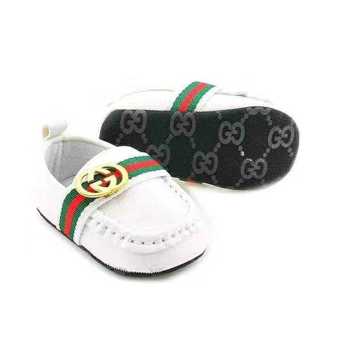 white gucci baby shoes