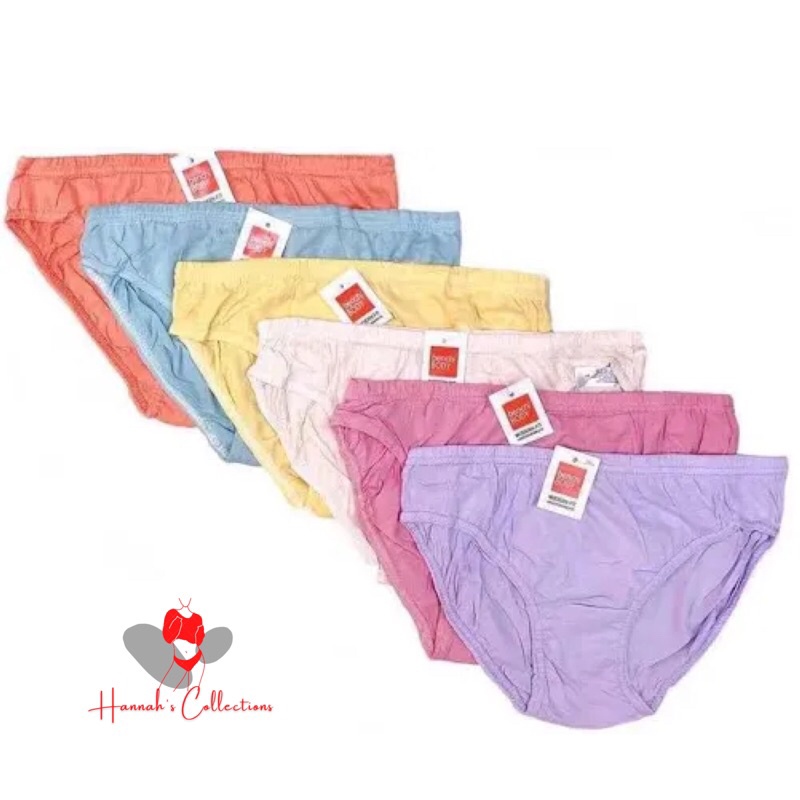 12PCS Plain Bench Ladies panty women branded underwear cotton panties ...