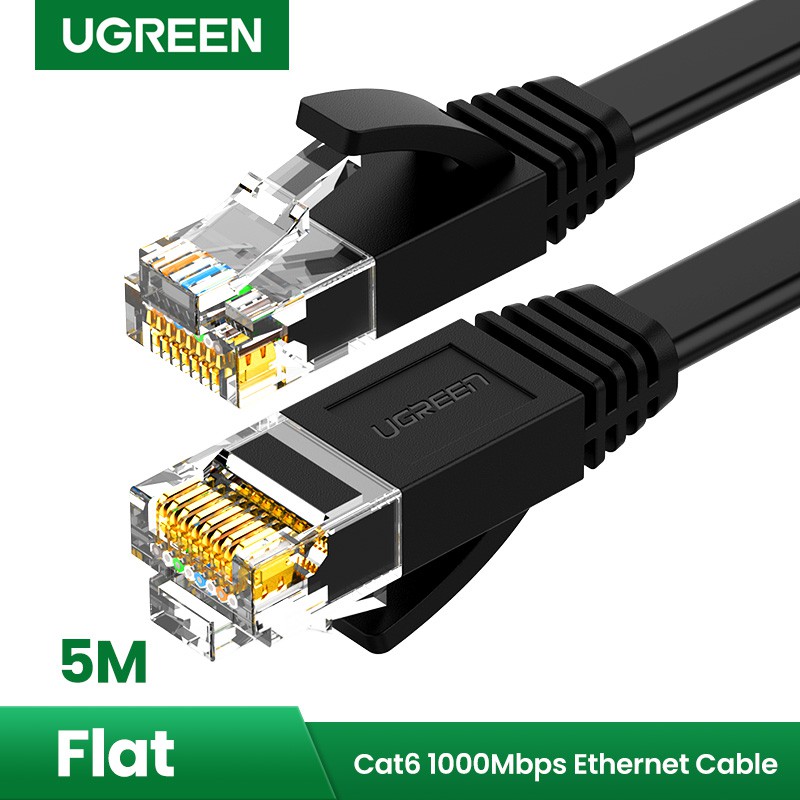 Cat 6 Cable 20m,Flat CAT6 Network Cable RJ45 UTP Lan