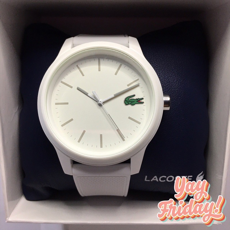 AUTHENTIC Lacoste 12.12 Watch with White Strap | Shopee Philippines