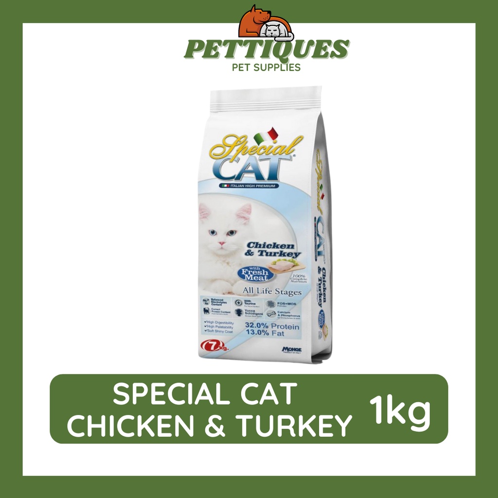 Special Cat Chicken & Turkey Cat Food 1kg (Repacked) Shopee Philippines