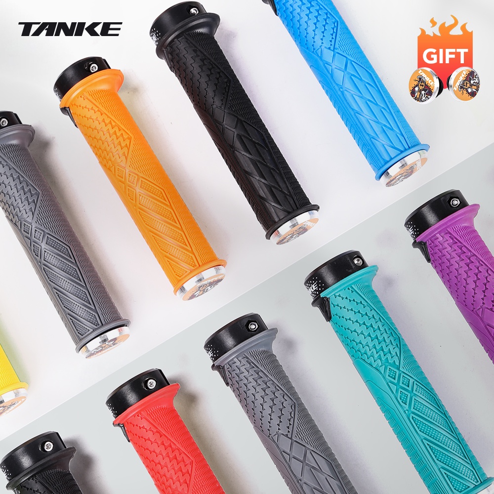 TANKE Bicycle Silicone Grips 1Pair MTB Mountain road Bike Handlebar