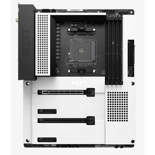 Nzxt N7 B550 Motherboard White Amd Motherboard With Wi Fi And Nzxt Cam Features Atx N7 B55xt W1 Shopee Philippines