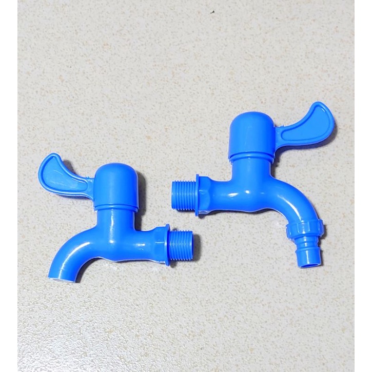 PLASTIC PVC FAUCET without & with HOSE CONNECTOR | Shopee Philippines