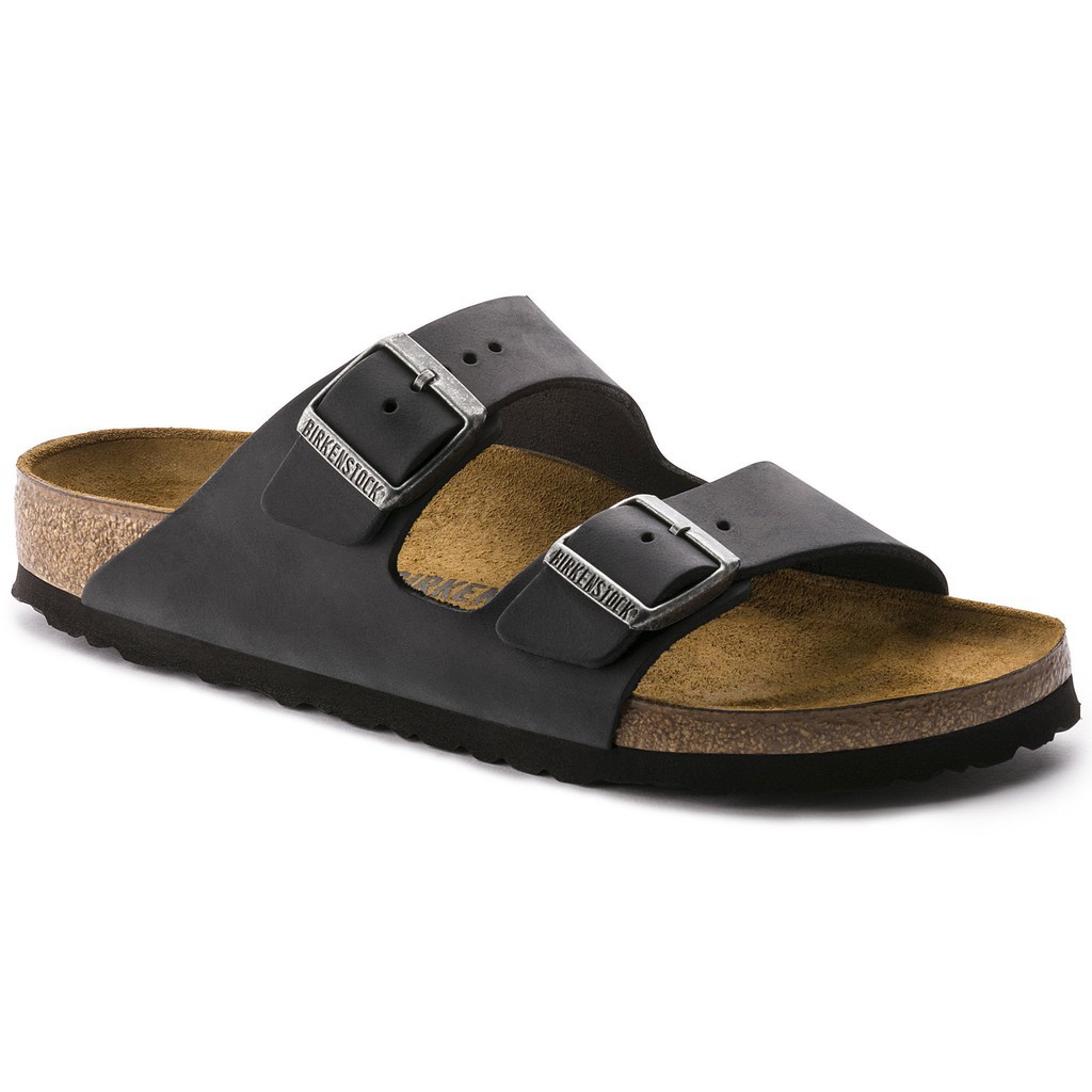 black leather birkenstocks women's