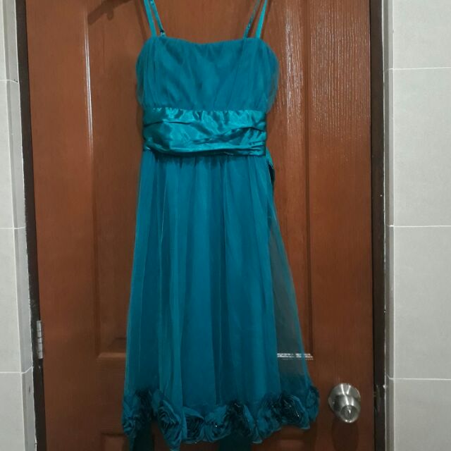 turquoise blue cocktail dress