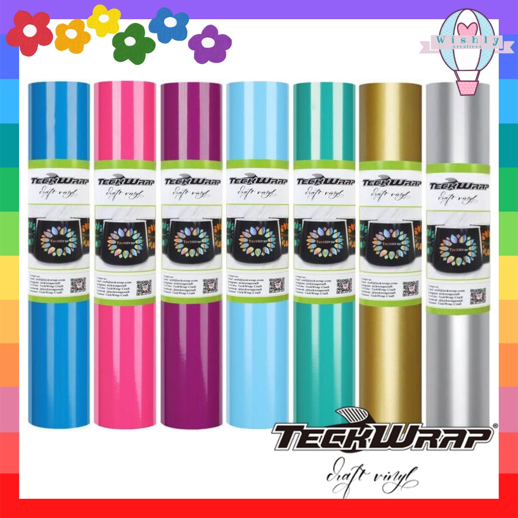 TeckWrap NEW Glossy Adhesive Vinyl (5ft. per roll) | Shopee Philippines