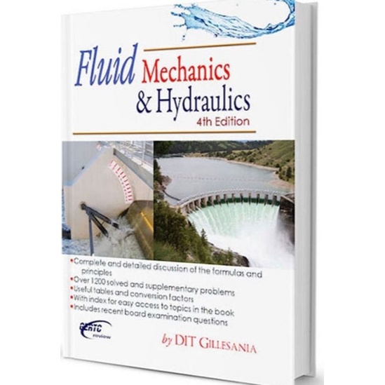 Fluid Mechanics & Hydraulics 4th ED Gillesania Shopee Philippines