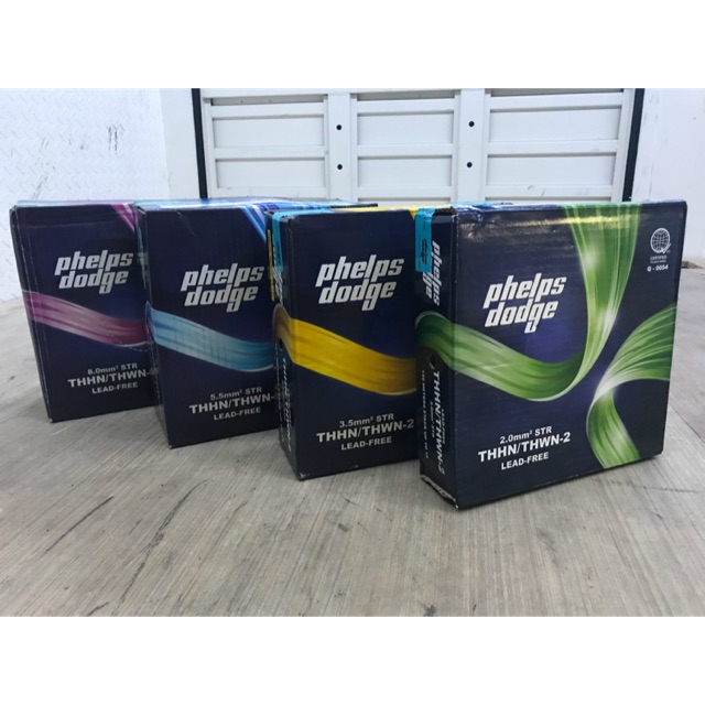 Phelps Dodge 2.0 3.5 5.5 8.0 14mm2/6 THHN/THWN(stranded) Cutsize PER METER Shopee Philippines