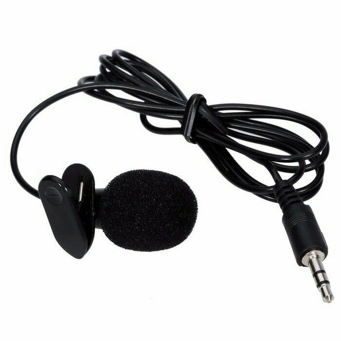 Mic CLIP ON 2 Line 3.5MM MICROPHONE EXTERNAL YOUTUBER VLOGGER HP ...