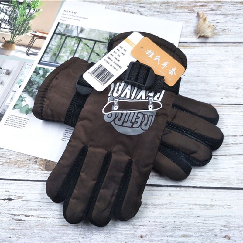 brown snowboard gloves