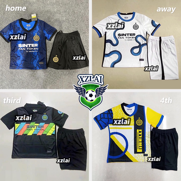 Youth 2021 2022 inter milan home jersey third quarter away children