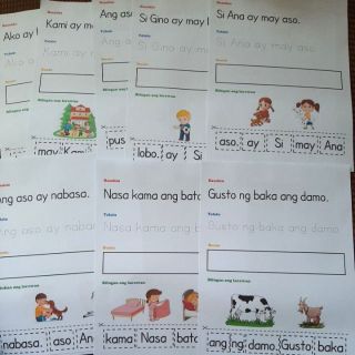 worksheets filipino 26 letters dry erase pocket sleeve for home schooling shopee philippines