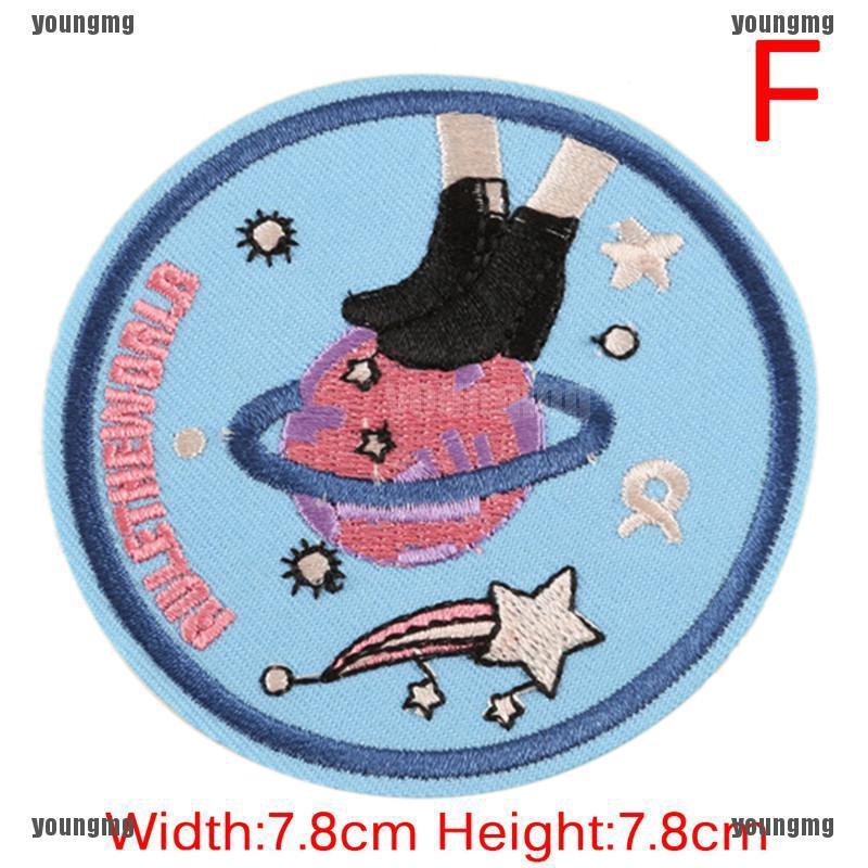 DIY Embroidery Patches Sew On Iron On Badge Applique Bag Craft Sticker-TransferM