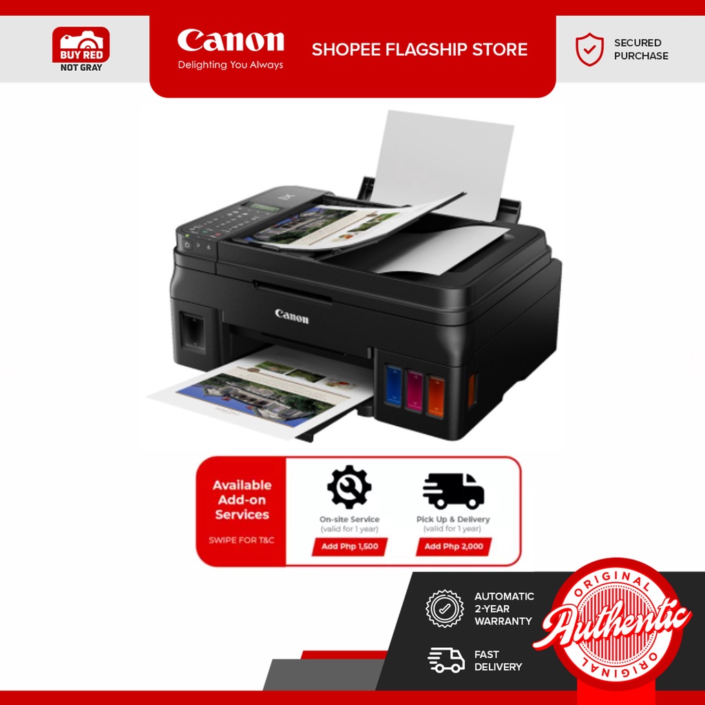 Canon G4010 Refillable Ink Tank System Multifunction Printer Shopee Philippines