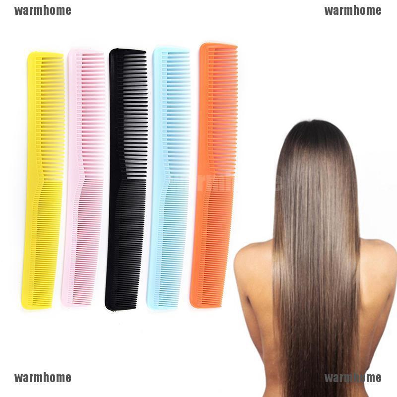 Whph 5x Salon Anti Static Hair Cutting Plastic Comb Fine Tooth