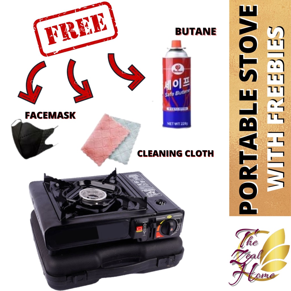 Zeal Portable Cassette Cookers Stove Butane Gas Burner Indoor/Outdoor