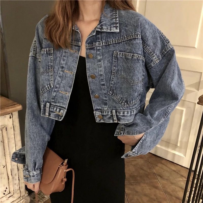 denim jacket tiger patch