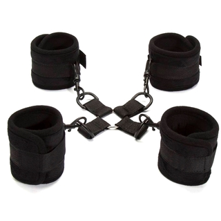 B BDSM Bondage 16 Inch Stainless Steel Spreader Bar With Leather Cuffs Fetish Restraint Sex Toys For #7