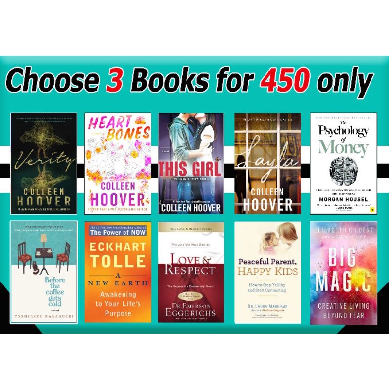 3 books fo 450 pesos only (Set B) | Shopee Philippines